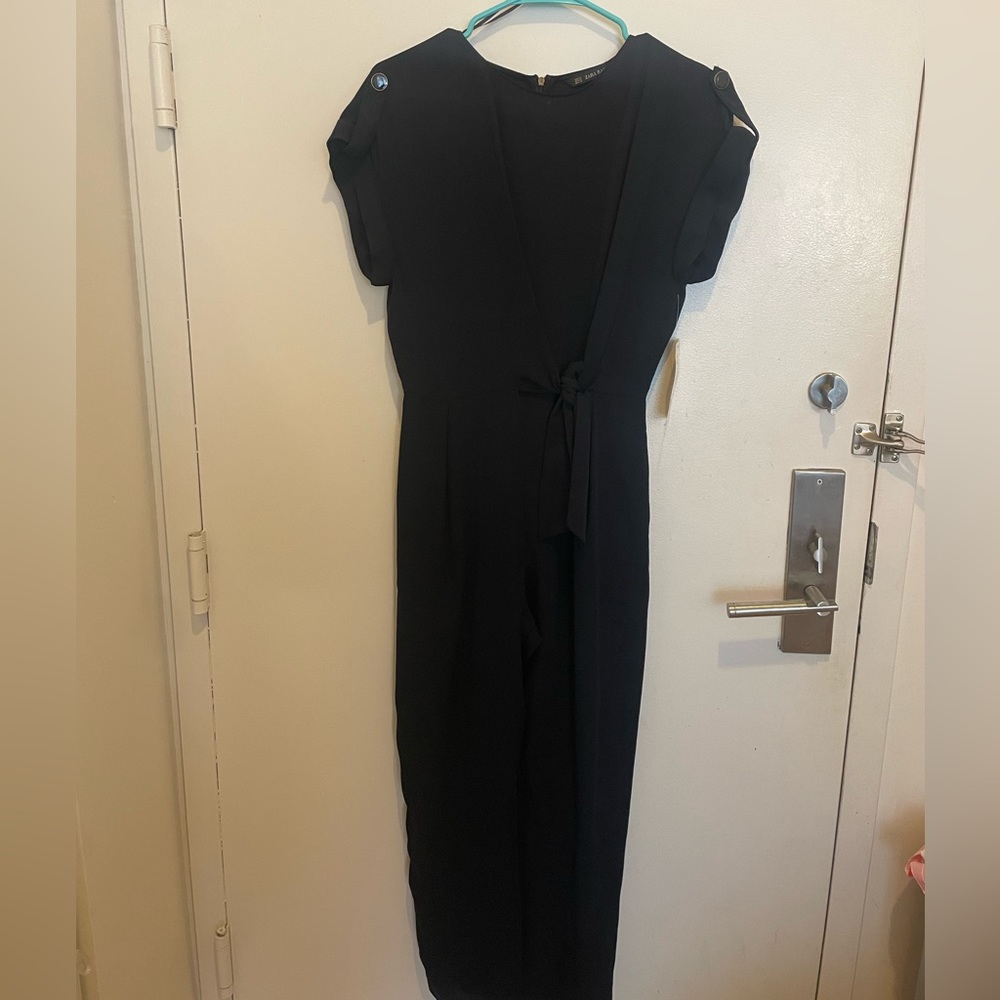 Navy zara jumpsuit
